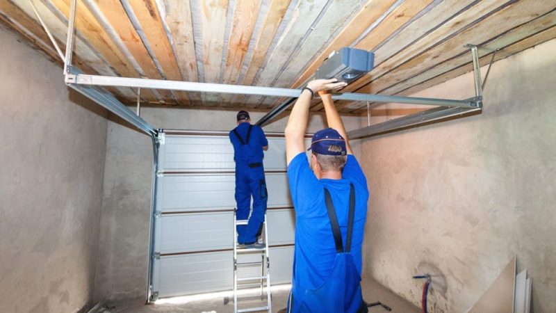installation de porte sectionnelle de garage à Nanterre