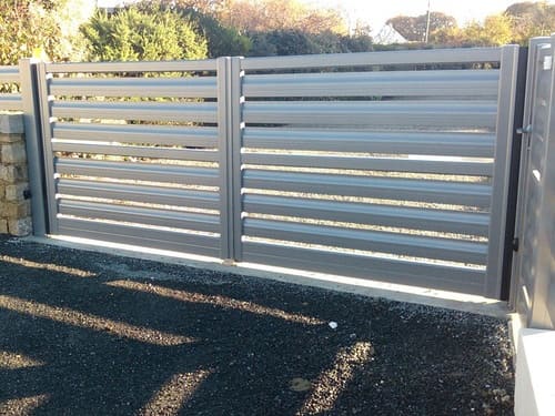 Installation de portail coulissant :