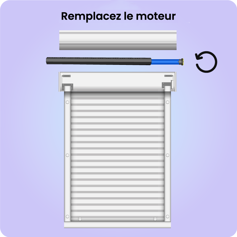 remplacement de moteur de volet roulant bubendorff