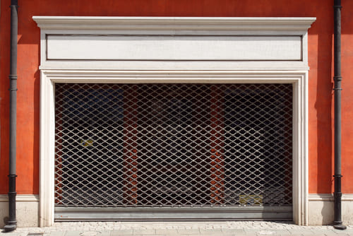 rideau metallique facade magasin