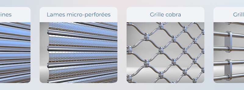 types de rideau metallique