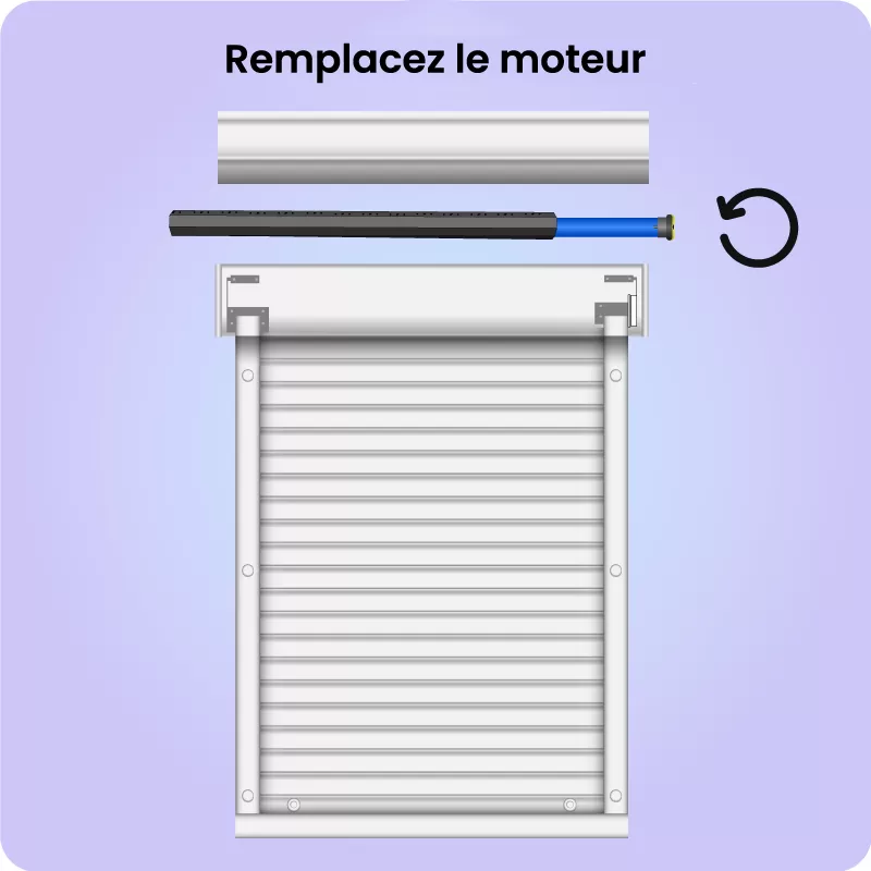remplacement de moteur de volet roulant bubendorff